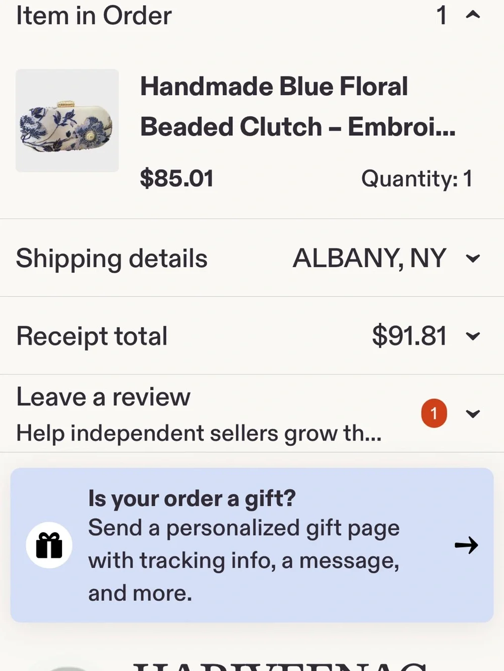 Embellished White Evening Clutch with Blue Floral Beading hand made from Etsy